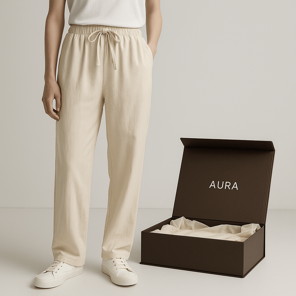 VALENCIA Pantalones de Lino - Aura